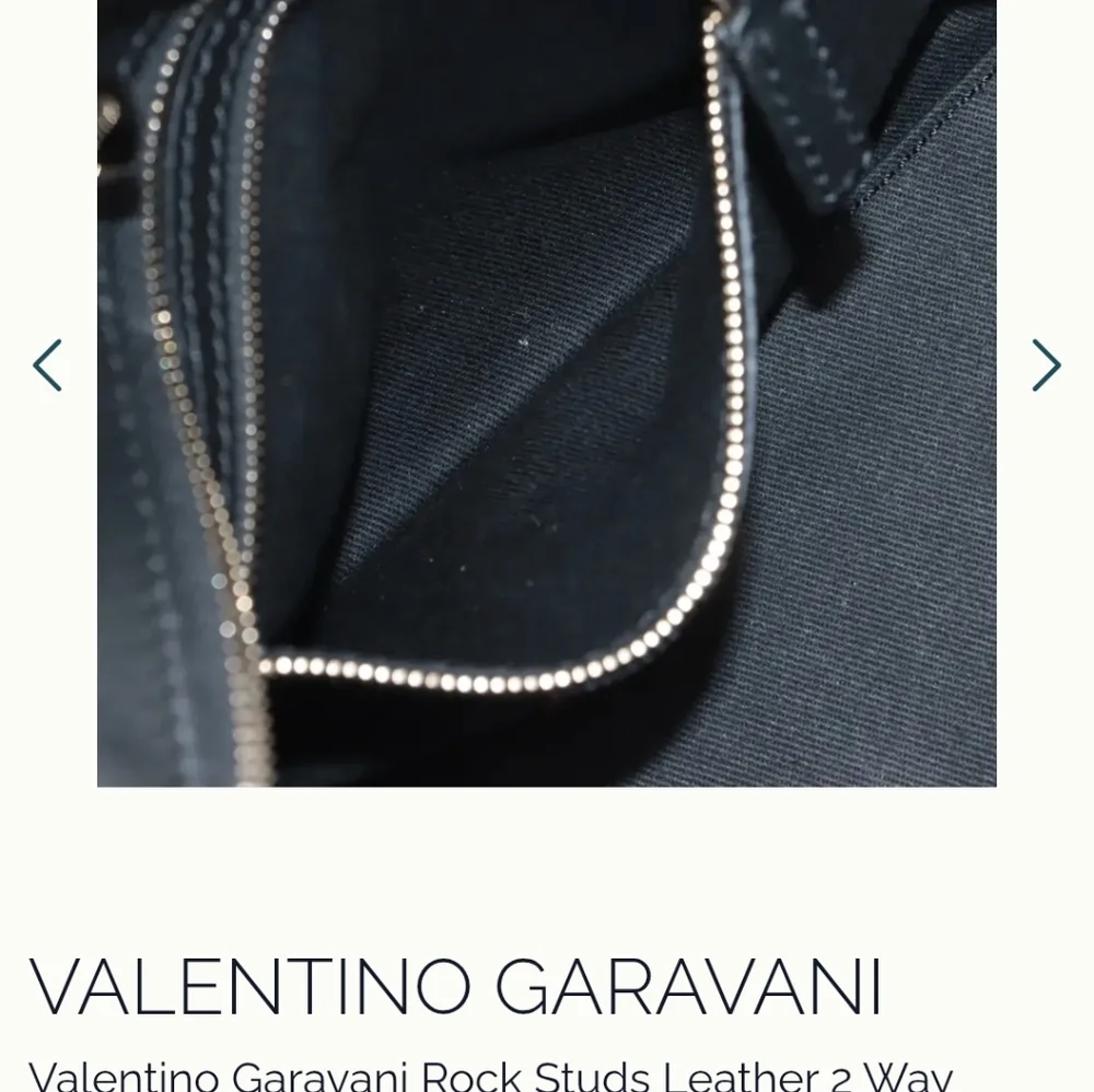 Valentino Garavani Black Tote with Silver Studs - Picture 10 of 13